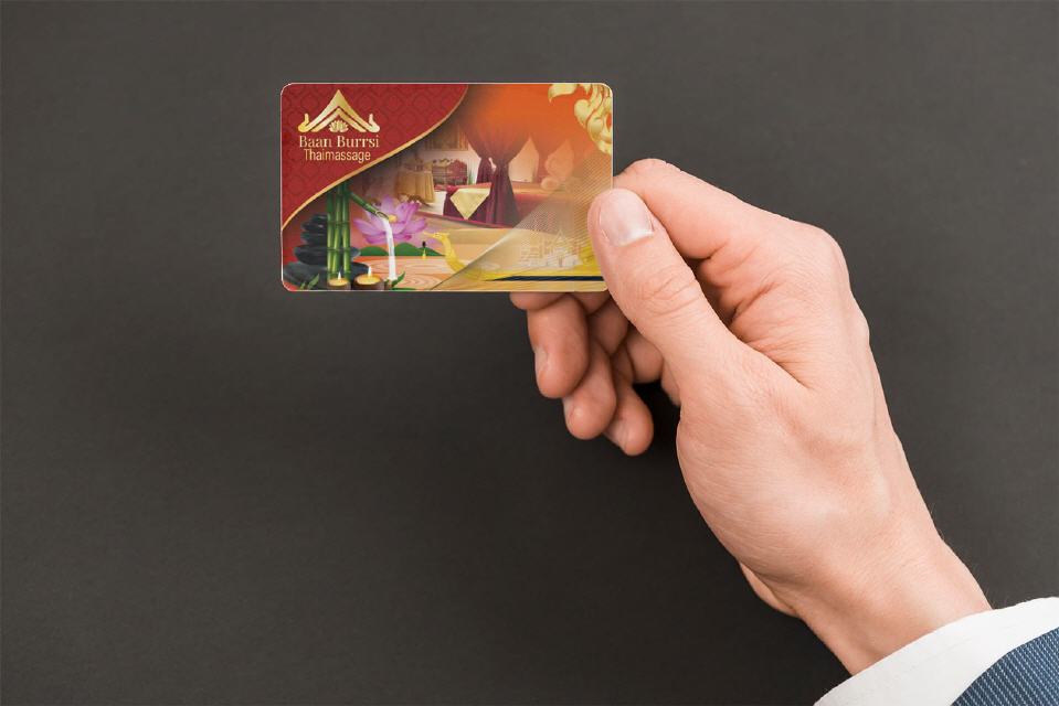 Designs Visitenkarte Baan Burrsi Thai-Massage