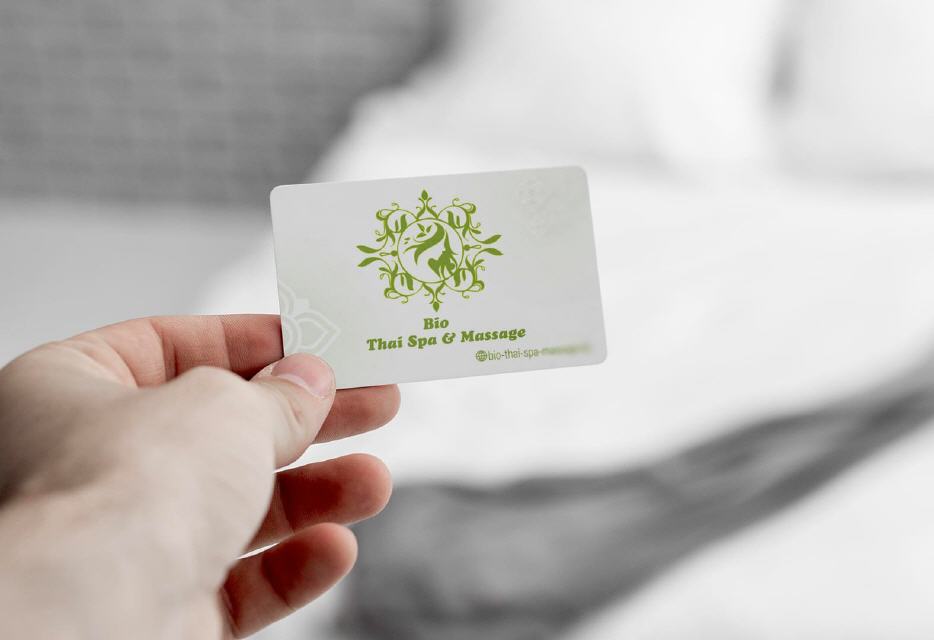 Visitenkarte Design Bio-Spa Wellness Massage