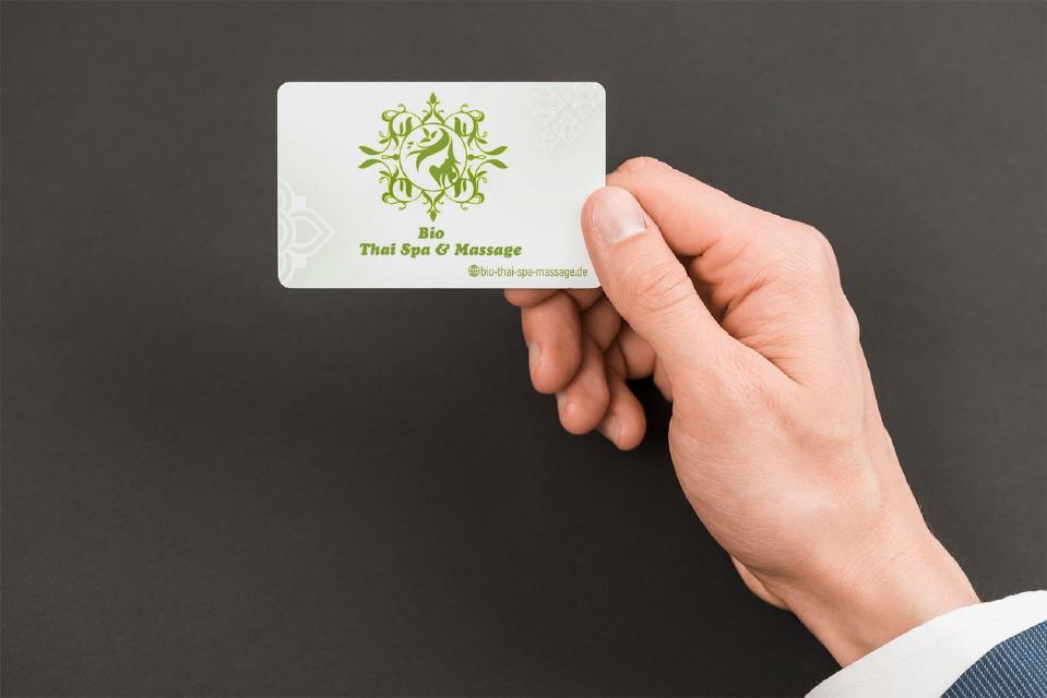 Visitenkarte Design Bio-Spa Wellness Massage