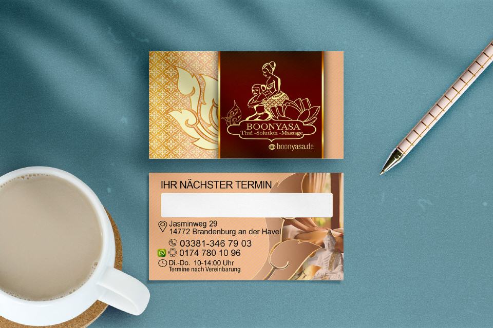 Visitenkarte Design Boonyasa