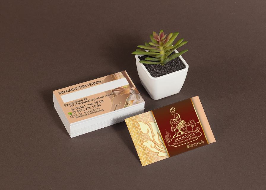 Visitenkarte Design Boonyasa