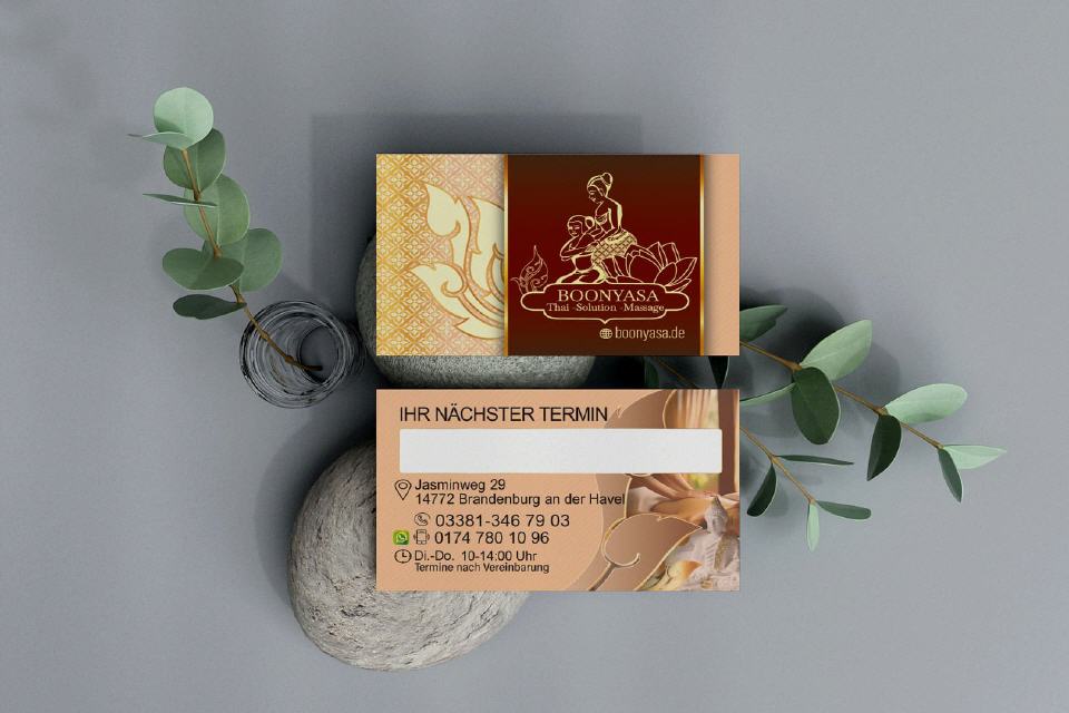Visitenkarte Design Boonyasa