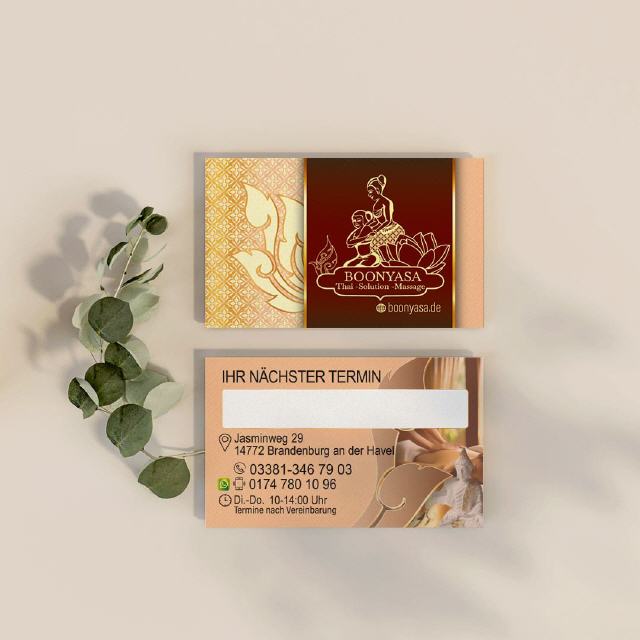 Visitenkarte Design Boonyasa