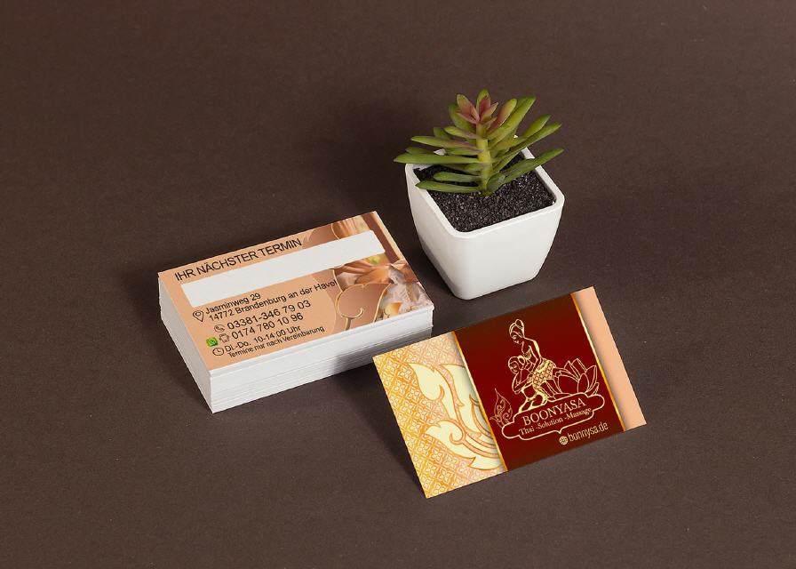 Visitenkarte Design Boonyasa