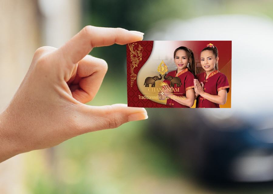 Visitenkarte Desing Chang Siam