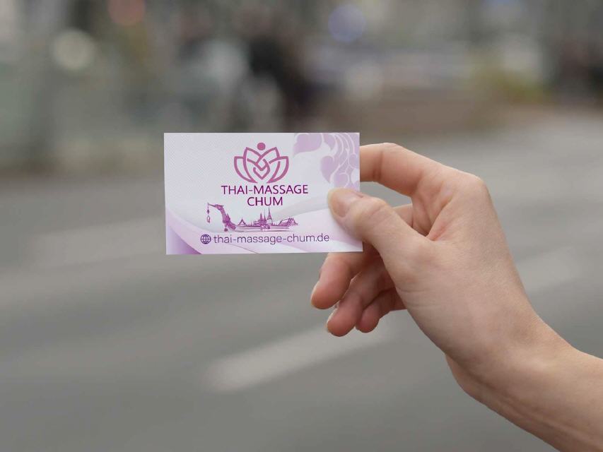 Visitenkarte Design Chum Thai-Massage