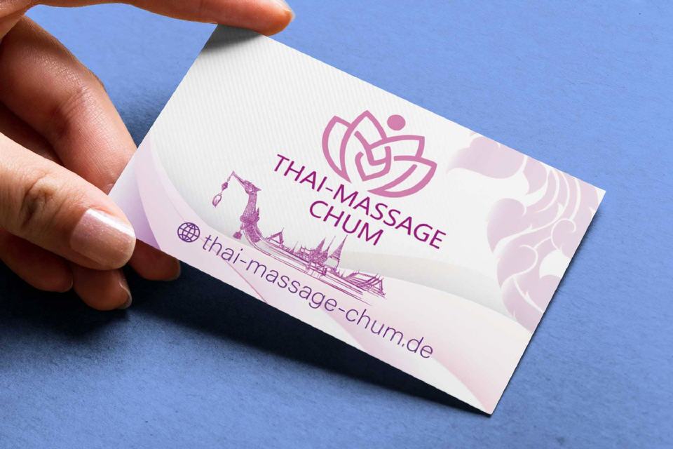 Visitenkarte Design Chum Thai-Massage