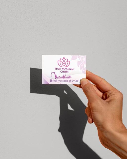 Visitenkarte Design Chum Thai-Massage