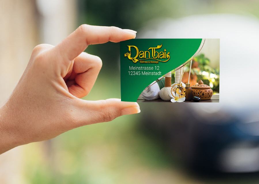 Visitenkart Design Dan-Thai Thai-Massage