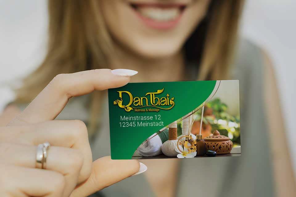 Visitenkart Design Dan-Thai Thai-Massage