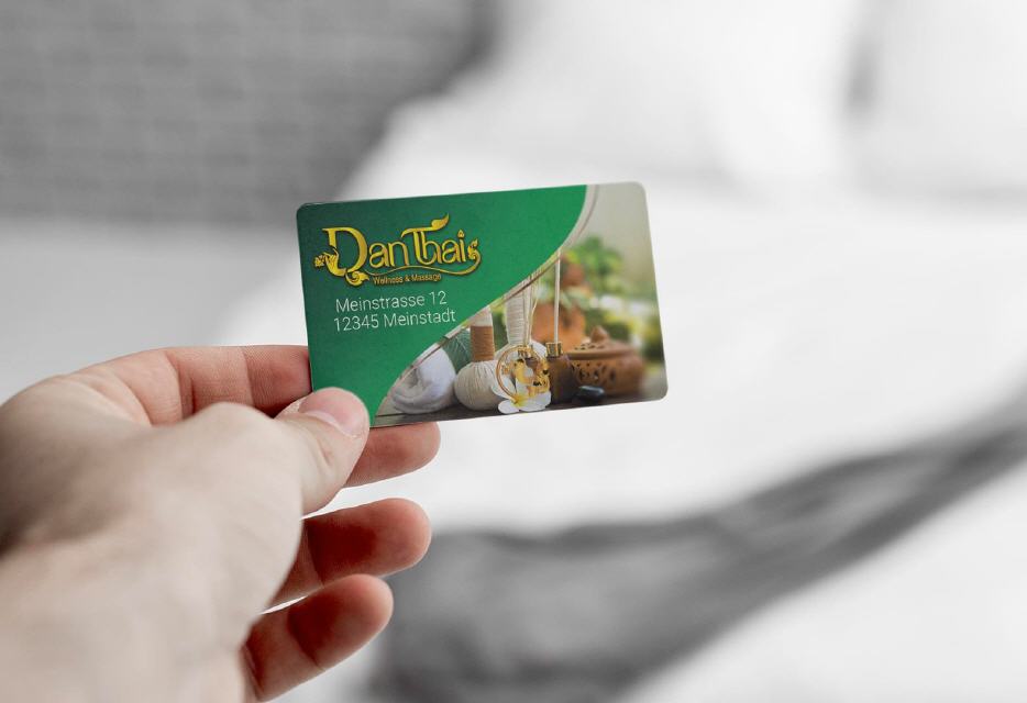 Visitenkart Design Dan-Thai Thai-Massage