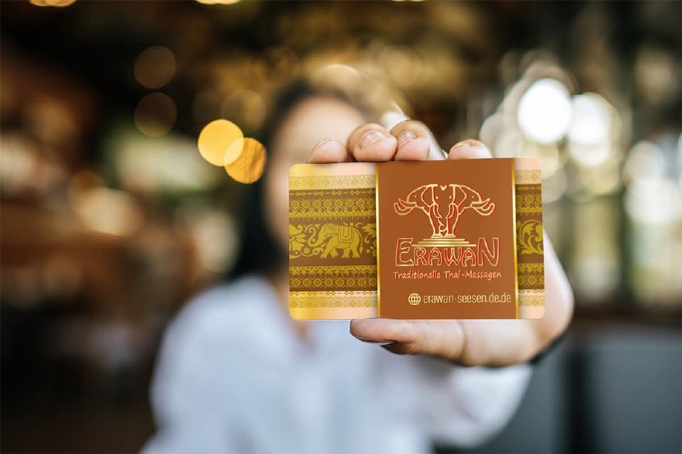 Visitenkarte Elawan Thai-Massage Design