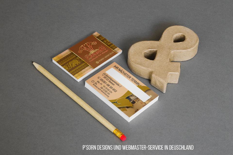 Visitenkarte Elawan Thai-Massage Design