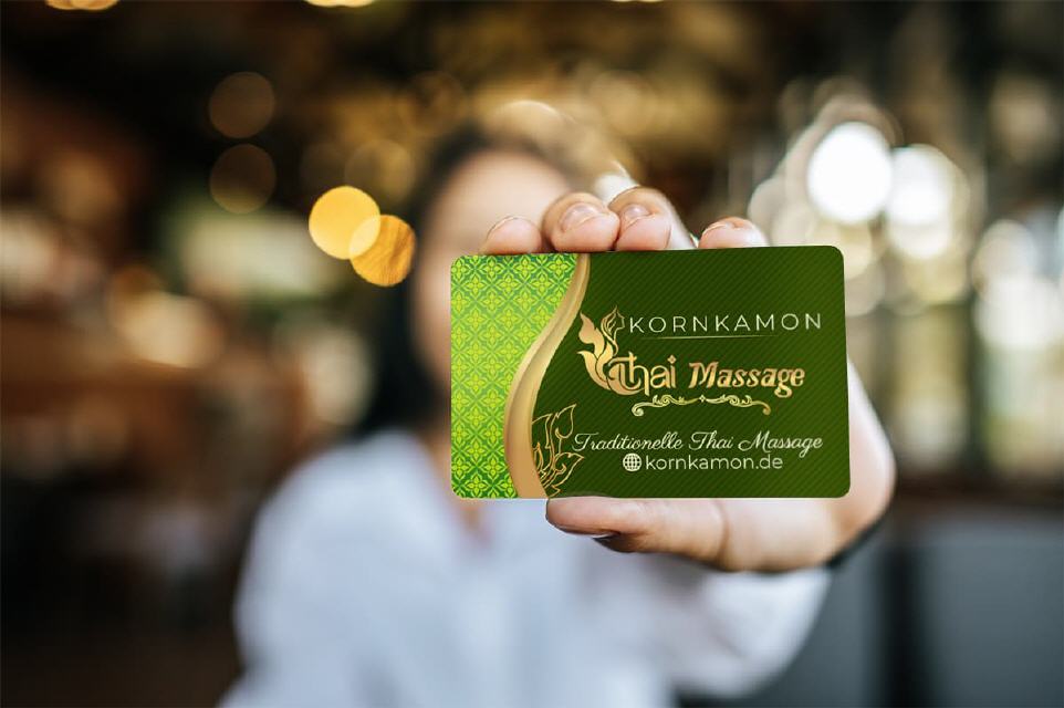 Visitenkarte Designs Kornkamon Thai-Massage