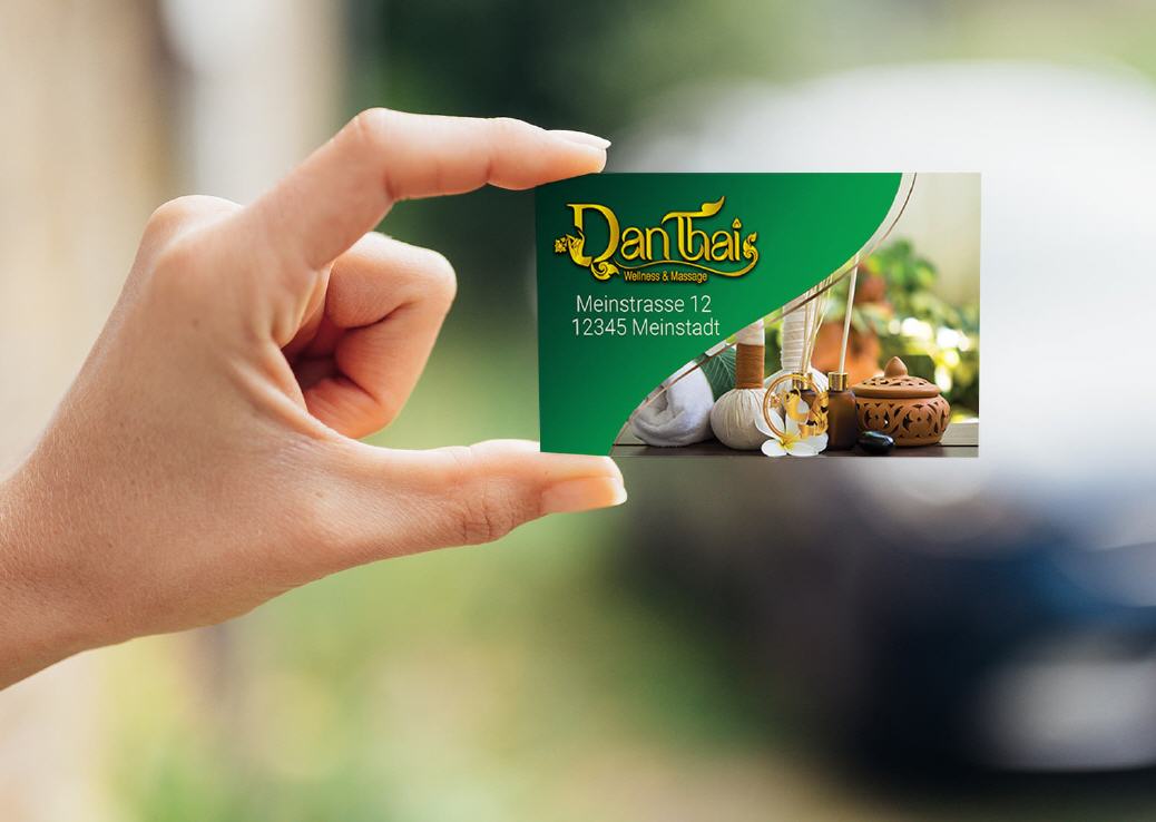 Visitenkart Design Dan-Thai Thai-Massage